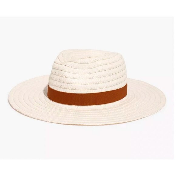 Madewell Accessories - Madewell Women's $40 Packable Braided Straw Hat Antique Cream Size S/M MD832